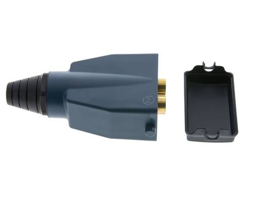 Brass Multi-coupling Plug 4x8 mm Push-in Connections Double Shut-Off