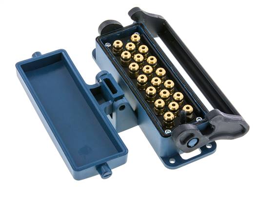 Brass Multi-coupling Socket 20x4 mm Push-in Connections Unlocking Protection
