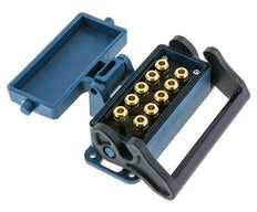 Brass Multi-coupling Socket 10x6 mm Push-in Connections Unlocking Protection