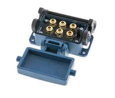 Brass Multi-coupling Socket 6x6 mm Push-in Connections Unlocking Protection Double Shut-Off