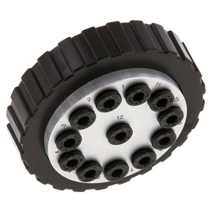 POM Multi-coupling Socket/plug 12x4 mm Push-in Connections Vacuum