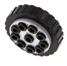 POM Multi-coupling Plug 10x6 mm Push-in Connections Vacuum