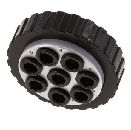 POM Multi-coupling Plug 8x8 mm Push-in Connections Vacuum