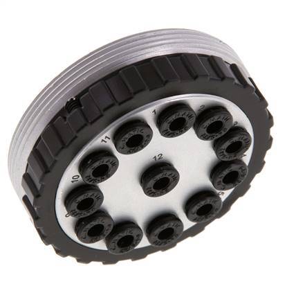 POM Multi-coupling Socket 12x4 mm Push-in Connections Vacuum