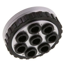 POM Multi-coupling Socket 8x8 mm Push-in Connections Vacuum