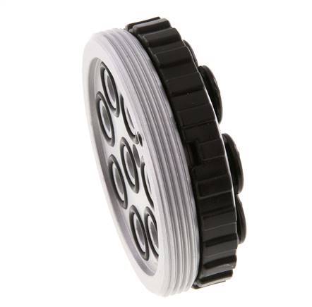 POM Multi-coupling Socket 8x8 mm Push-in Connections Vacuum