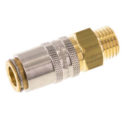 Brass DN 6 Mold Coupling Socket M14x1.5 Male Threads