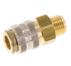 Brass DN 6 Mold Coupling Socket G 1/4 inch Male Threads