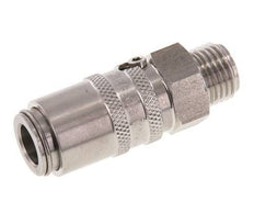 Stainless Steel DN 6 Mold Coupling Socket G 1/4 inch Male Threads