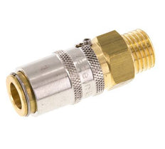 Brass DN 6 Mold Coupling Socket M14x1.5 Male Threads Unlocking Protection