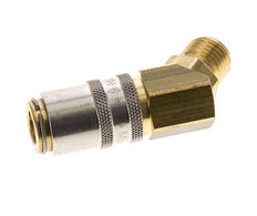 Brass DN 6 Mold Coupling Socket G 1/4 inch Male Threads 45-deg
