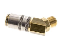 Brass DN 6 Mold Coupling Socket G 1/4 inch Male Threads 45-deg