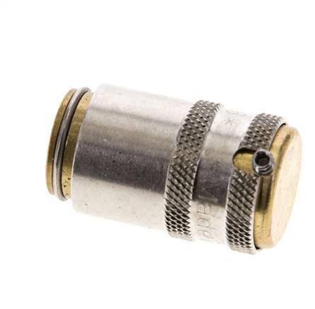 Brass DN 6 Mold Coupling Socket D9 mm Unlocking Protection