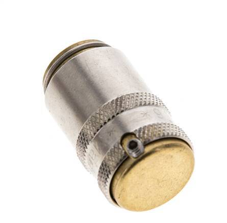 Brass DN 6 Mold Coupling Socket D9 mm Unlocking Protection