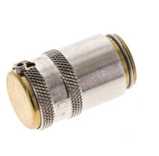 Brass DN 6 Mold Coupling Socket D9 mm Unlocking Protection