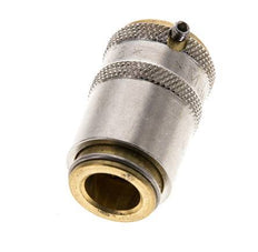 Brass DN 6 Mold Coupling Socket D9 mm Unlocking Protection