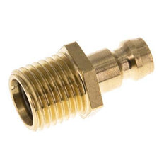 Brass DN 6 Mold Coupling Plug M14x1.5 Male Threads Double Shut-Off