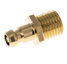 Brass DN 6 Mold Coupling Plug M14x1.5 Male Threads Double Shut-Off