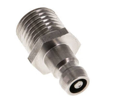 Stainless Steel DN 6 Mold Coupling Plug M14x1.5 Male Threads Double Shut-Off