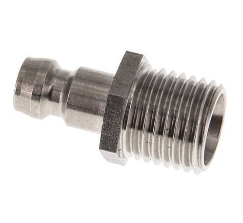 Stainless Steel DN 6 Mold Coupling Plug M14x1.5 Male Threads Double Shut-Off
