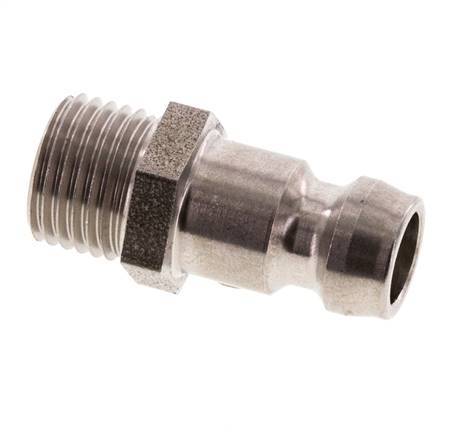 Stainless Steel DN 6 Mold Coupling Plug M10x1 Male Threads