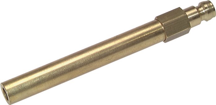 Brass DN 6 Mold Coupling Plug 10x360 mm Push-in Connections