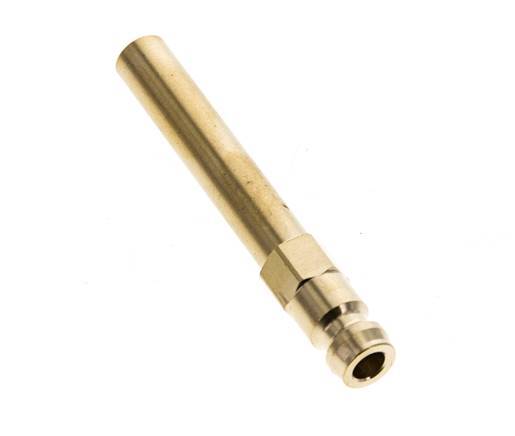 Brass DN 6 Mold Coupling Plug 8x63 mm Push-in Connections [2 Pieces]