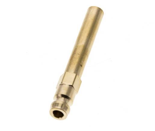 Brass DN 6 Mold Coupling Plug 8x63 mm Push-in Connections [2 Pieces]