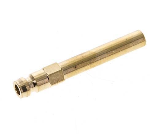 Brass DN 6 Mold Coupling Plug 8x63 mm Push-in Connections [2 Pieces]