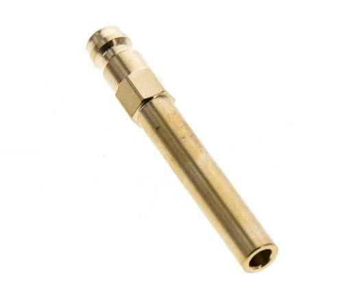 Brass DN 6 Mold Coupling Plug 8x63 mm Push-in Connections [2 Pieces]
