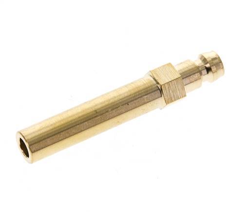Brass DN 6 Mold Coupling Plug 10x63 mm Push-in Connections [2 Pieces]