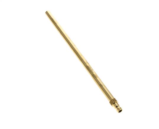 Brass DN 6 Mold Coupling Plug 10x360 mm Push-in Connections