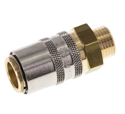 Brass DN 9 Mold Coupling Socket M16x1.5 Male Threads