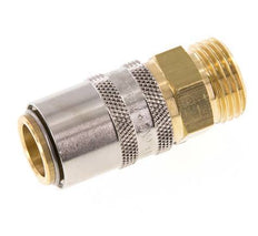 Brass DN 9 Mold Coupling Socket G 1/2 inch Male Threads