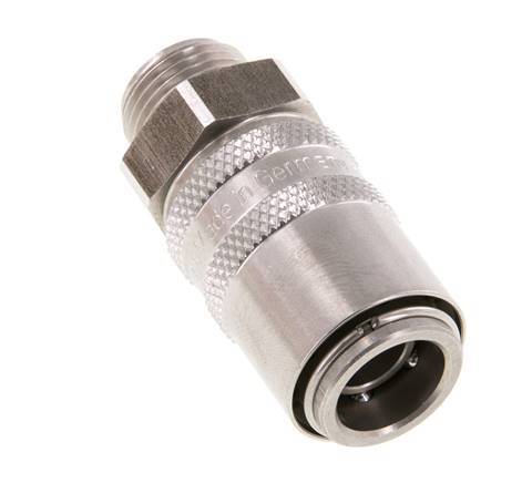 Stainless Steel DN 9 Mold Coupling Socket G 3/8 inch Male Threads