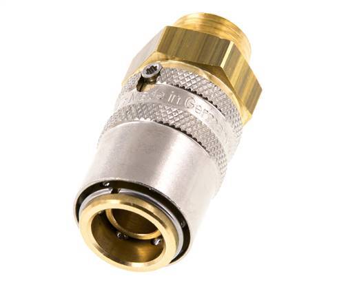 Brass DN 9 Mold Coupling Socket M16x1.5 Male Threads Unlocking Protection