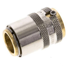 Brass DN 9 Mold Coupling Socket D13 mm Unlocking Protection