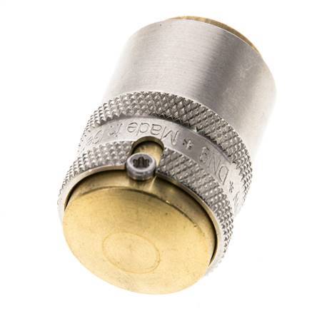 Brass DN 9 Mold Coupling Socket D13 mm Unlocking Protection