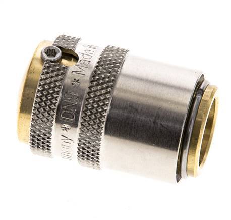 Brass DN 9 Mold Coupling Socket D13 mm Unlocking Protection