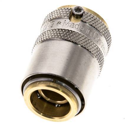 Brass DN 9 Mold Coupling Socket D13 mm Unlocking Protection