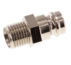 Brass DN 9 Mold Coupling Plug G 1/4 inch Male Threads Double Shut-Off