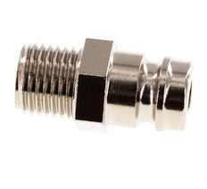 Brass DN 9 Mold Coupling Plug G 1/4 inch Male Threads Double Shut-Off