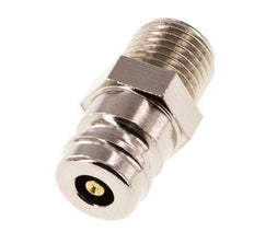 Brass DN 9 Mold Coupling Plug G 1/4 inch Male Threads Double Shut-Off