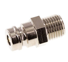 Brass DN 9 Mold Coupling Plug G 1/4 inch Male Threads Double Shut-Off