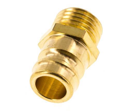 Brass DN 9 Mold Coupling Plug M14x1.5 Male Threads [5 Pieces]