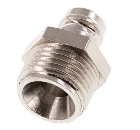 Brass DN 9 Mold Coupling Plug G 1/2 inch Male Threads [2 Pieces]