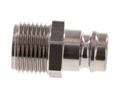 Stainless Steel DN 9 Mold Coupling Plug G 3/8 inch Male Threads Double Shut-Off