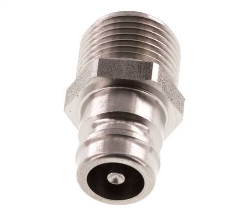 Stainless Steel DN 9 Mold Coupling Plug G 3/8 inch Male Threads Double Shut-Off