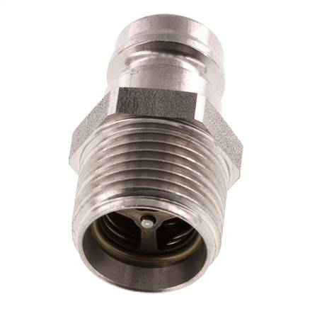 Stainless Steel DN 9 Mold Coupling Plug G 3/8 inch Male Threads Double Shut-Off