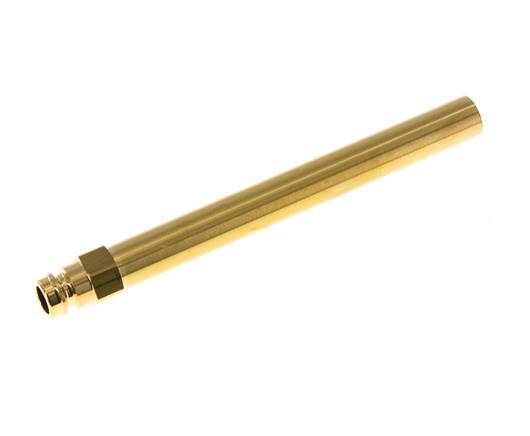 Brass DN 9 Mold Coupling Plug 14x150 mm Push-in Connections